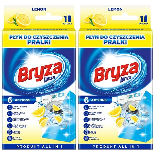 Zestaw Bryza Lanza Lemon Płyn do czyszczenia pralki 500 ml Reckitt Benckiser