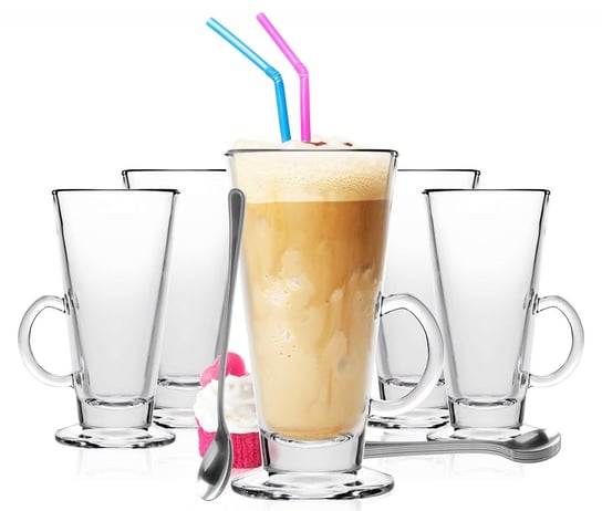 Zestaw Caffe Latte 6 Szt + Łyżeczki Confortime