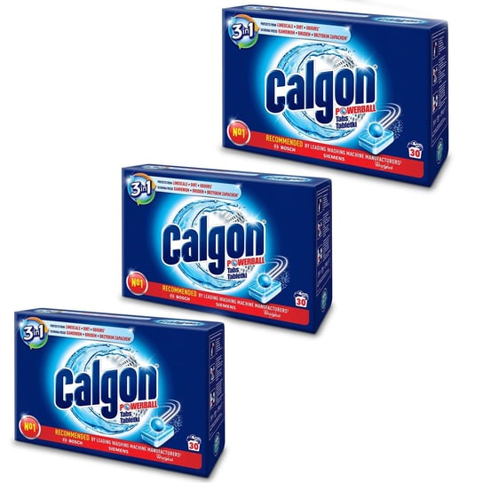 Zestaw Calgon 3w1 Powerball Tabletki zmiększaczjące wodę 30szt. x3 Reckitt Benckiser