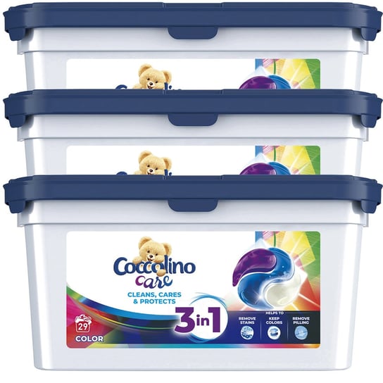 Zestaw Coccolino Care Kapsułki do prania tkanin kolorowych 87 prań Unilever