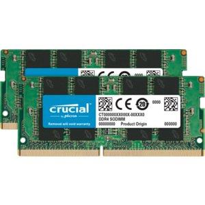 Zestaw Crucial RAM 32 GB (2x16 GB) DDR4 3200 MHz CL22 (lub 2933 MHz lub 2666 MHz) Pamięć laptopa CT2K16G4SFRA32A Crucial