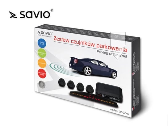 Zestaw czujników parkowania SAVIO SAVCP-02/S Elmak