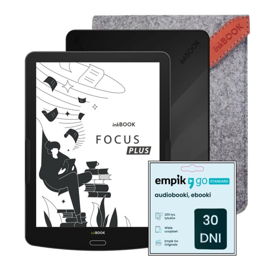 Zestaw Czytnik E-booków Focus Plus Black + Etui + Kod Empik Go 30 dni Inna marka