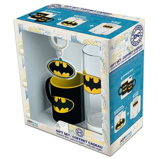Zestaw DC Comics GIFT WORLD Batman, 3 elementy, 110 ml/290 ml Gift World