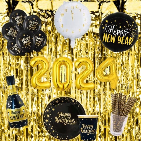 Zestaw Dekoracji Na Sylwestra Nowy Rok Balony Nr2 Sylwester Happy New Year ImprezCzas