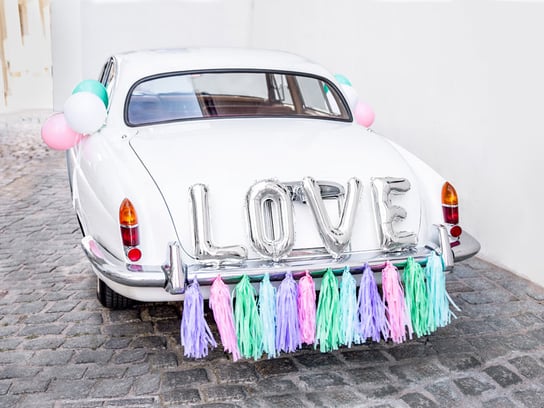 Zestaw dekoracji samochodowych - Love, mix PartyDeco