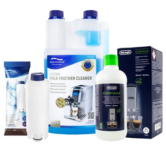 Zestaw Delonghi Aqualogis Al-S002, Odkamieniacz Ecodecalk 500Ml, Latteo 1000Ml Aqualogis