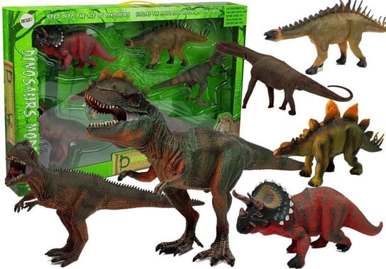 Zestaw Dinozaurów Duże Figurki Modele 6 sztuk Tyranozaur Lean Toys