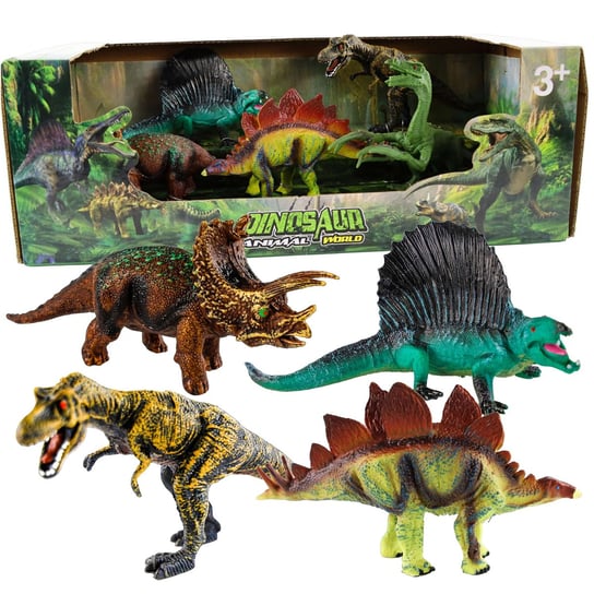 Zestaw Dinozaurów Komplet Dinozaurów Animal World T-Rex Sferazabawek