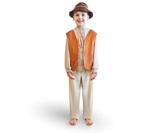 Zestaw dla dzieci strój Pastuszek (bluzka,spodnie, pasek, kamizelka, nakrycie głowy), rozm. 110/120 cm Inna marka