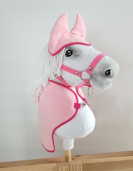Zestaw Dla Hobby Horse A3: Derka + Nauszniki – Jasny Różowy Super Hobby Horse