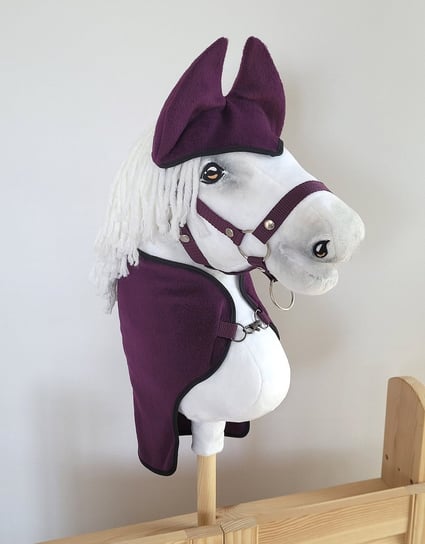 Zestaw Dla Hobby Horse A3: Derka + Nauszniki – Śliwka Super Hobby Horse