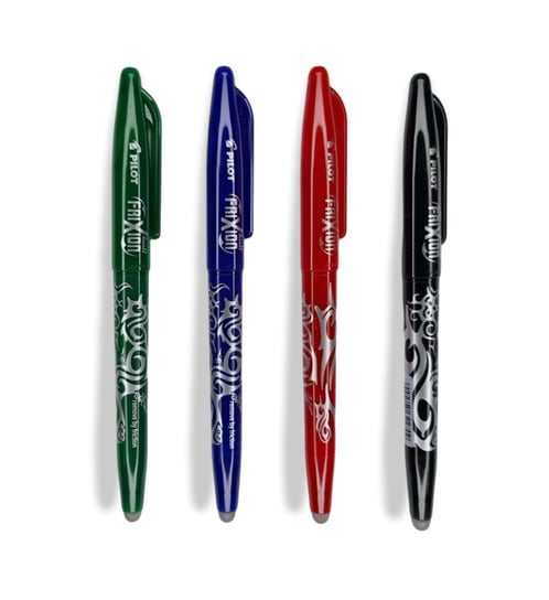 Zestaw długopis zmazywalny PILOT Frixion 4 kolory 0,7 - czarny, niebieski, czerwony, zielony Pilot