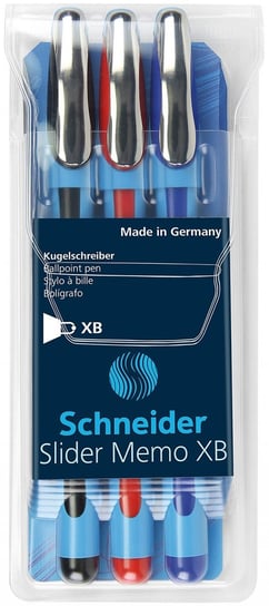 Zestaw długopisów, Slider Memo XB, 3 kolory Schneider