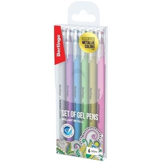 Zestaw długopisów żelowych (6 kolorów) ABC