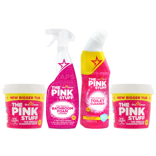 Zestaw do czyszczenia łazienki PINK STUFF 2x Pasta + Żel WC + Spray The Pink Stuff