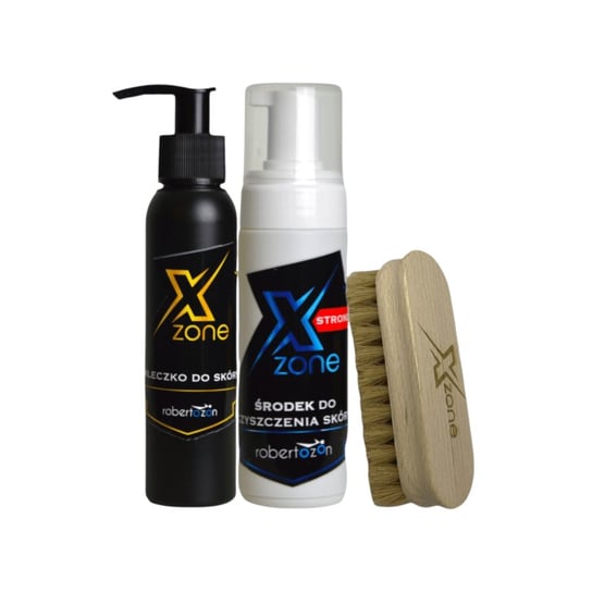 Zestaw do czyszczenia oraz konserwacji Odzieży Skórzanej Strong + Szczotka Xzone Xzone