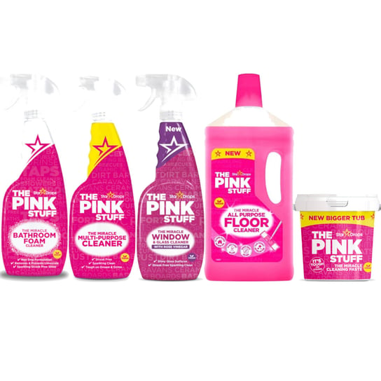 Zestaw do czyszczenia powierzchni PINK STUFF Spray + Pasta + Płyn The Pink Stuff