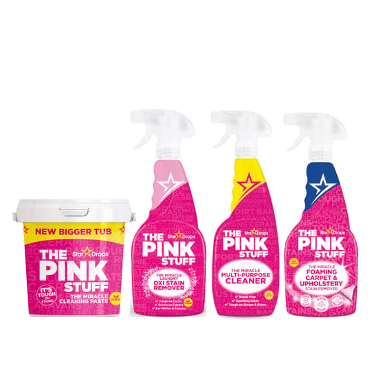 Zestaw do czyszczenia THE PINK STUFF pasta + odplamiacz + spray wielofunkcyjny + pianka The Pink Stuff