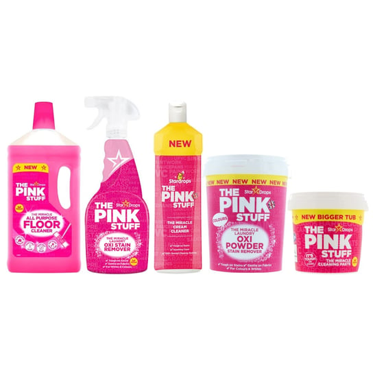 Zestaw do czyszczenia THE PINK STUFF Środki do sprzątania Mix 5 szt The Pink Stuff