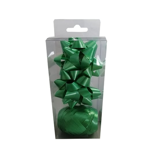 Zestaw do dekoracji prezentów, zielony, 3 sztuki Empik