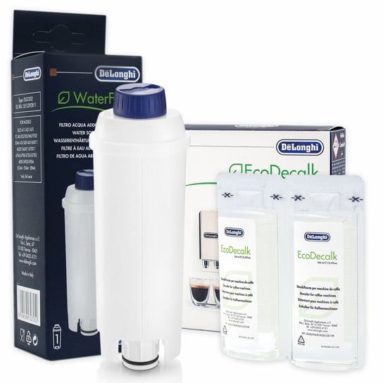 Zestaw Do Delonghi, Filtr DLSC002, EcoDecalk 551329602 200ml Aqualogis