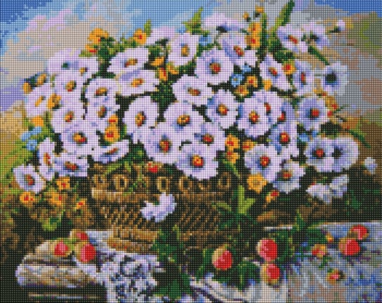 Zestaw do diamentowy mozaika. "Letnie kwiaty ©Ołeksandr Zakusiłow" 40х50cm, AMO7330 Ideyka