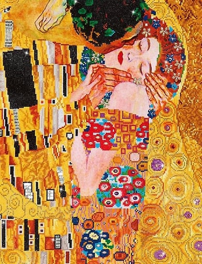 Zestaw do diamond painting, Pocałunek wg. G.Klimta DIAMOND DOTZ