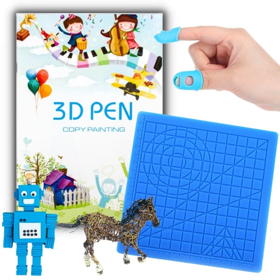 Zestaw Do Długopisu 3D Akcesoria Mata Silikonowa Książka Z Szablonami 40 Stron Druk 3D Dla Dzieci Akcesoria Hikey