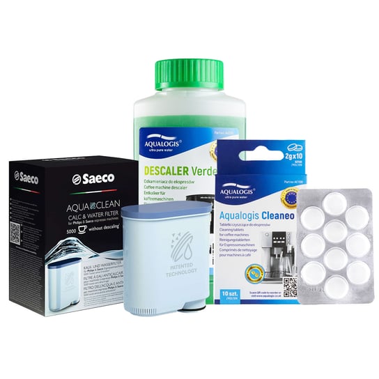 Zestaw do Ekspresów Philips Aquaclean 1szt, Verde250ml, Cleaneo 10tab Aqualogis