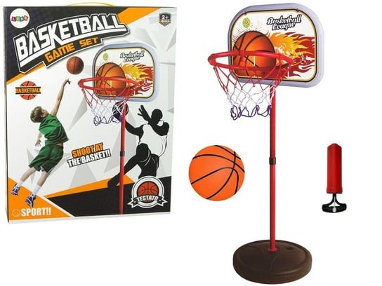 Zestaw Do Gry Koszykówka Duży Kosz Piłka 100 Cm-160 Cm Lean Toys