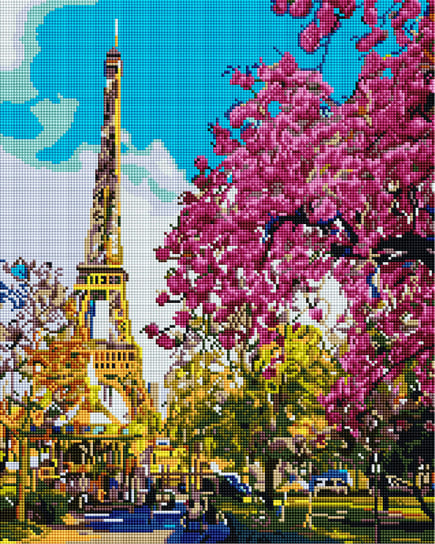 Zestaw do Haftu, Diamentowa mozaika na ramie 40x50 Letni Paryż Twoje Hobby