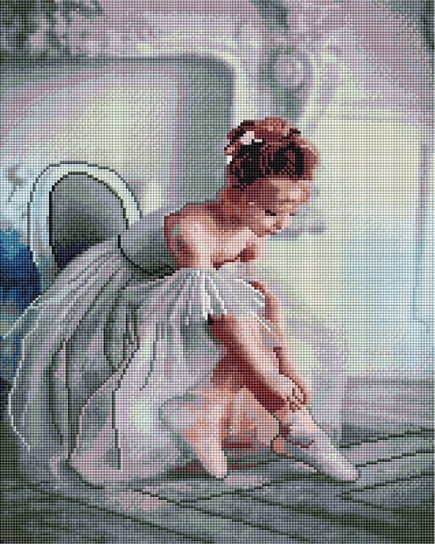 Zestaw do Haftu, Diamentowa mozaika na ramie 40x50 Mała baletnica Twoje Hobby