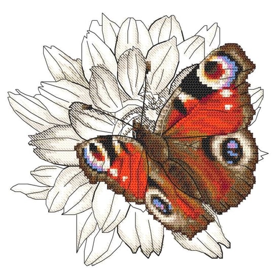 Zestaw Do Haftu - Motyl I Kwiat Dalii Confortime