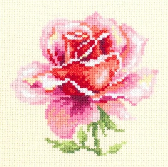 Zestaw do haftu - Różowa róża MAGIC NEEDLE