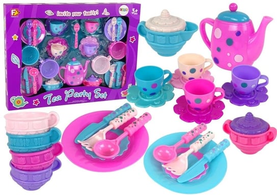 Zestaw do herbaty fioletowy Lean Toys