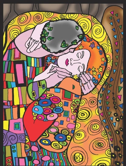 Zestaw do kolorowania, Gustav Klimt, Pocałunek Painting Velvet