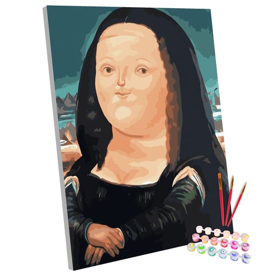 Zestaw do malowania po numerach, 40x50 cm, "Gruba Mona Lisa" nerd hunters