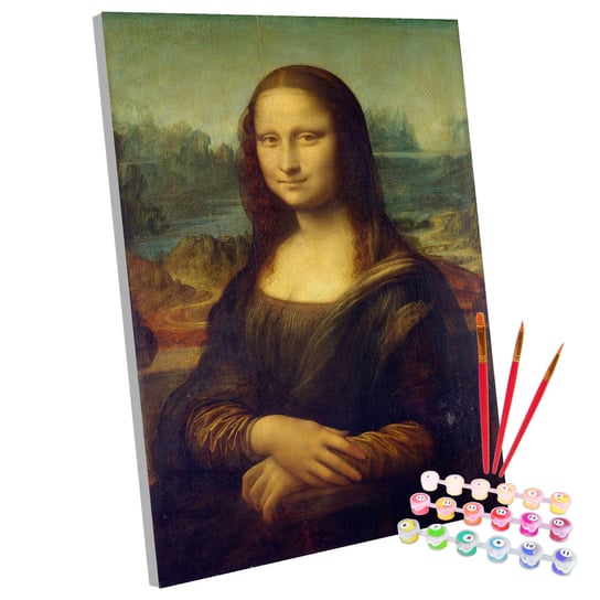 Zestaw do malowania po numerach, 40x50 cm, Mona Lisa 123Art