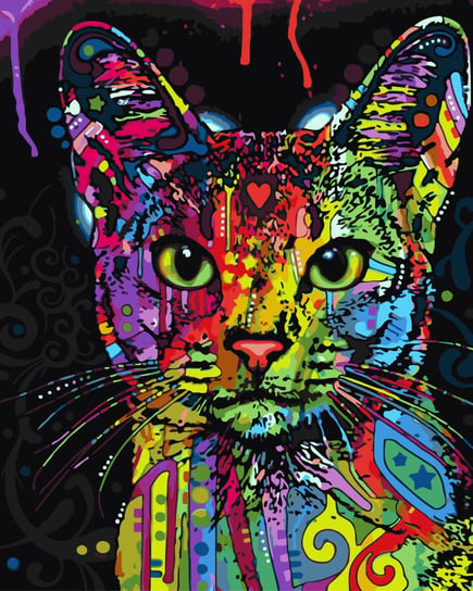 Zestaw do malowania po numerach, Abisyński kot Brushme