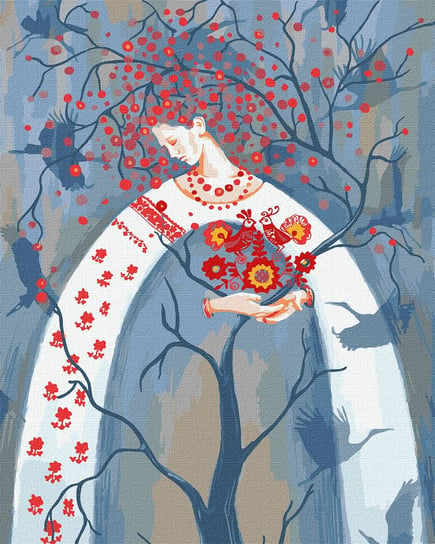 Zestaw do malowania po numerach. "Drzewo życia ©Gajdamaka Olya" 40х50cm, KHO5053 Ideyka