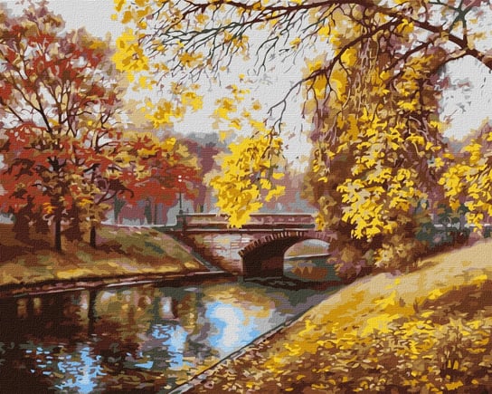 Zestaw do malowania po numerach. Jesienny pejzaż ©Siergiej Łobach 40x50 cm, KHO2879 Ideyka