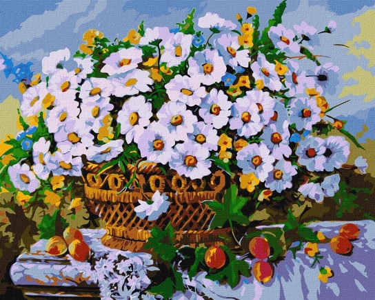 Zestaw do malowania po numerach. Letnie kwiaty ©Ołeksandr Zakusiłow 40x50 cm, KHO3118 Ideyka