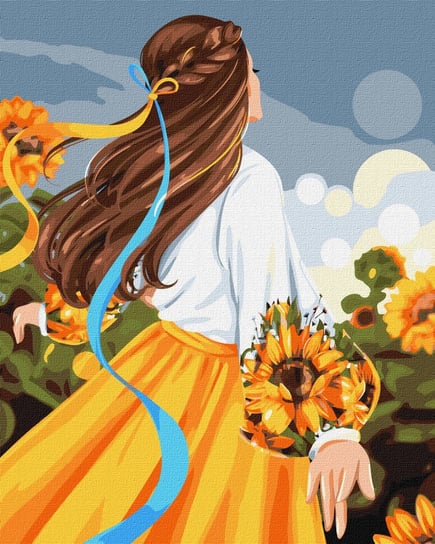 Zestaw do malowania po numerach. "Moja kwitnąca Ukraina ©krizhanskaya" 40х50cm, KHO4984 Ideyka