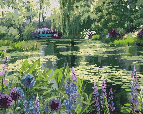Zestaw do malowania po numerach. "Ogród Moneta w Giverny ©Ira Volkova" 40х50cm, KHO2838 Ideyka