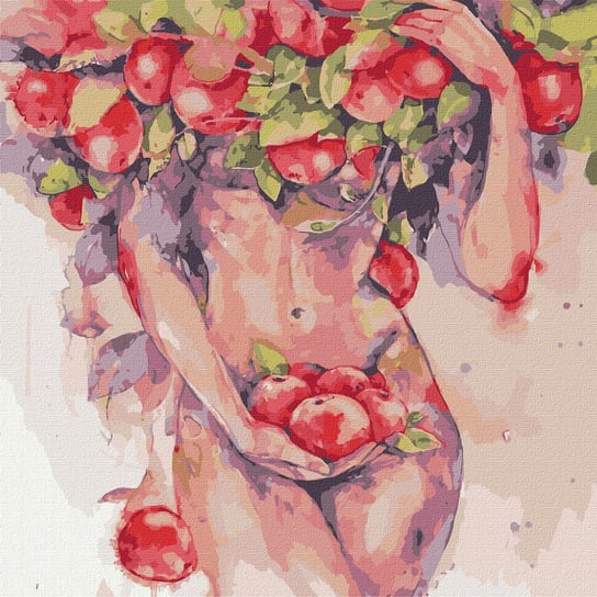 Zestaw do malowania po numerach. "Pokusa jabłkowa ©lesya_nedzelska_art" 40х40cm, KHO4989 Ideyka