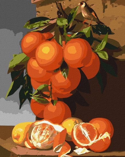 Zestaw do malowania po numerach. Pomarańcze i cytryny ©Antonio Mensaque 40x50 cm, KHO5651 Ideyka