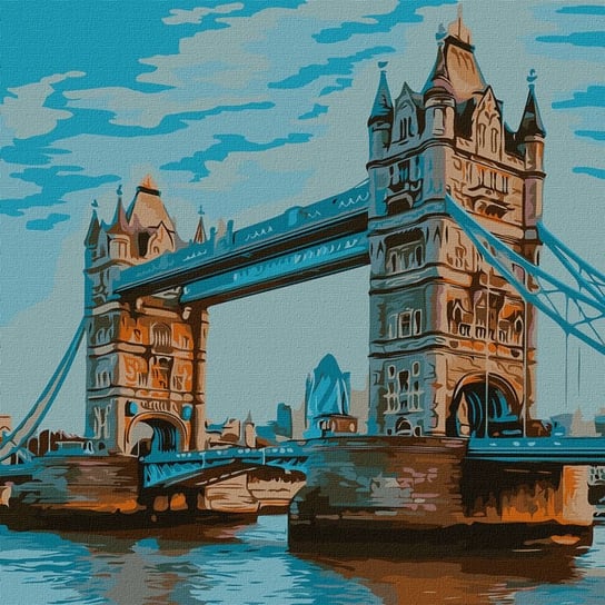 Zestaw do malowania po numerach. "Tower Bridge" 50х50cm KHO3598 Ideyka