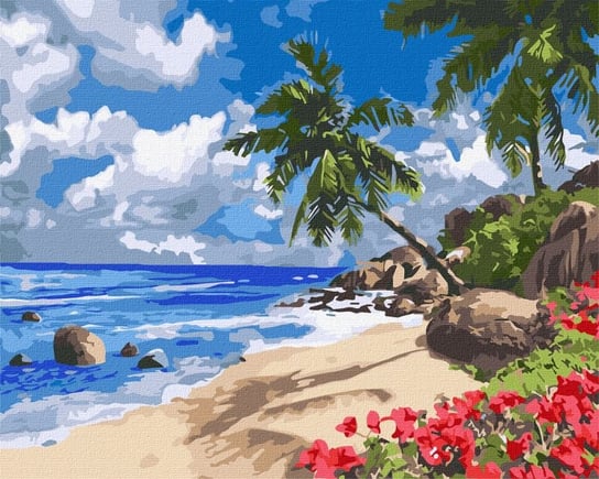 Zestaw do malowania po numerach. "Tropikalna wyspa" 40х50cm KHO2859 Ideyka
