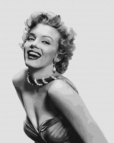 Zestaw do malowania po numerach, Uśmiechnięta Marilyn Monroe Brushme